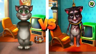 TOM VIVA VS MURIO TOM  My Talking Tom Friends  ALIVE TOM VS DEAD TOM  RIP TOM [upl. by Guildroy]