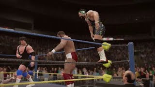 Steiner Brothers vs The Dangerous Alliance Tag Title Match  WCW WrestleWar 92 WWE 2K16 Universe [upl. by Mariam626]