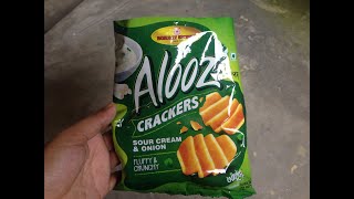 BombySweets  Alooz  Crackers  Sour Cream n Onion  Review [upl. by Crysta469]