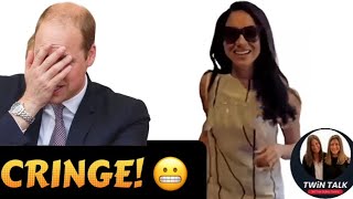 TWiN TALK Cringe video of Meghan Markle thinking she’s a celebrity 😬 [upl. by Ynove863]