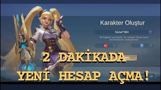 2 Dakikada Mobile Legends Yeni Hesap Açma Android  MLBB Yeni Hesap Nasıl Açılır Sesli Anlatım [upl. by Daphie]