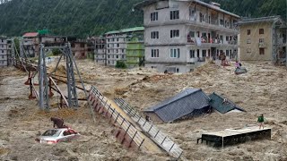 Austria Poland Sink Today  Floods Destroy Homes Bridge in Klodzko Glucholazy [upl. by Hosea952]