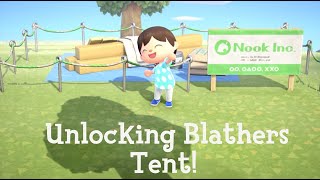 Animal Crossing New Horizons How to unlock Blathers Tent Read Description [upl. by Manas]