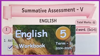 5th standard SUMMATIVE ASSESSMENT WORKBOOK ANSWERS [upl. by Ymmot]