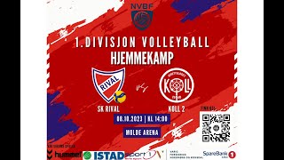 Rival mot Koll 2  1 divisjon volleyball for kvinner  20231008 [upl. by Anaer]