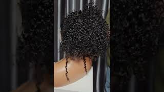 360 frontal pixel curls wig in 18inches trending curlyhair hair [upl. by Ennaehr378]