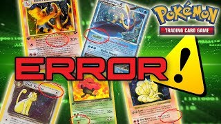 TOP 10 WEIRD POKEMON ERROR CARDS THROUGHOUT THE YEARS [upl. by Acinomad295]