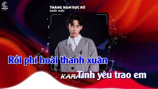 KARAOKE  Tháng Năm Rực Rỡ  Doãn Hiếu  AM REMIX [upl. by Couq196]