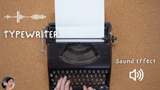 Typewriter Sound Effect [upl. by Corina]