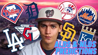 MLB ALDS amp NLDS PREDICTIONS [upl. by Nnyleahs]