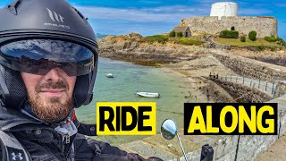 Motorbike Ride Along  What Is It Like Driving in Guernsey [upl. by Enillebyam]