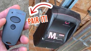 Pair Marantec remote with MLine 4500 garage door opener  how to [upl. by Nilpik]