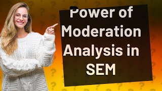 How Can I Analyze a Moderation Effect Using AMOS in SEM [upl. by Adamik]