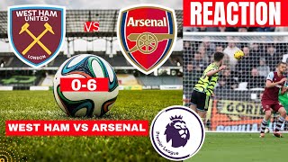 West Ham vs Arsenal 06 Live Stream Premier League Football EPL Match Today Score Highlights Gunners [upl. by Ydwor156]