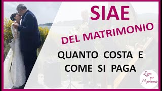 Come pagare la SIAE per un matrimonio [upl. by Ivonne]