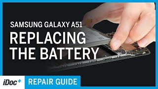 Samsung Galaxy A51 – Battery replacement repair guide  reassembly [upl. by Ecirahs682]