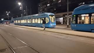 Trams Zagreb 498  ZET trams Remiza Ljubljanica  Zagreb [upl. by Coulson124]