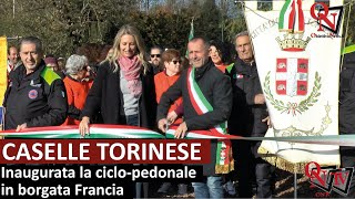 CASELLE  Inaugurata la ciclopedonale in borgata Francia [upl. by Kaslik37]