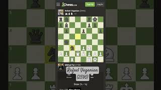 Mikhail tal vs Rafael Vaganian😍😍😍music chess trending [upl. by Heinrick]