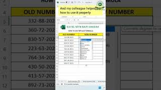 Replace your data  Excel tutorial for beginners  shorts exceltips bapisardar trending [upl. by Zinn]