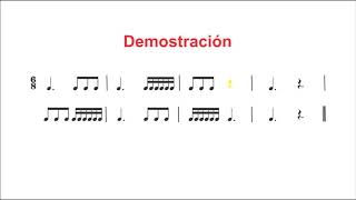 Lectura Rítmica Ternaria [upl. by Ellehcsor]