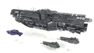 Halo Mega Construx UNSC Infinity REVIEW [upl. by Noslen]