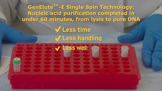 GenElute™E Single Spin DNA and RNA purification kit protocol [upl. by Firman]