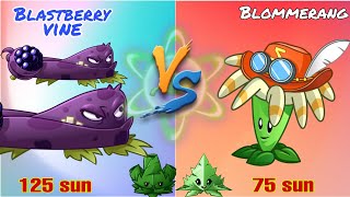 Blastberry vine vs Bloomerang Which Plants better  Plants vs Plants  Plants vs Zombies 2 [upl. by Yekcim611]