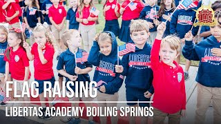 Libertas Academy Boiling Springs Flag Raising [upl. by Enilesoj]