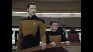 Star Trek TNG Data quotDrop the shieldsquot  S5E11  6 January 1992 [upl. by Ecilayram]