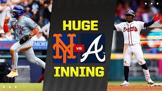 INSANE BACKANDFORTH INNING BETWEEN METS AND BRAVES 10 RUNS SCORED [upl. by Petra18]