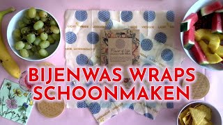 Hoe je je bijenwas doek of wrap schoonmaakt en na een jaar composteert [upl. by Paulita]