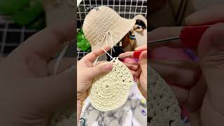 かぎ針編み帽子の編み方🎩뜨개질 모자 뜨개질 기법 Crocheted hat Crochet technique crochet 뜨개질 handmade かぎ針編み [upl. by Eicam]