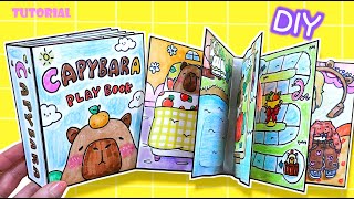 Tutorial Capybara Squishy Book DIY gamebook paperdiy quietbook [upl. by Urba743]