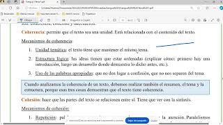 Propiedades textuales coherencia cohesión y adecuación Lengua II ESO Adultos 2024 [upl. by Coussoule]