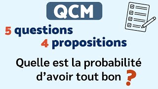 AVOIR TOUT BON À UN QCM SI ON RÉPOND AU HASARD 🤔 [upl. by Clarence]