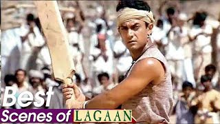 Lagaan Movie Best Scene  LAGAAN Cricket Match Scene Amir Khan Team Win By British Team [upl. by Moll]