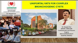 UNIPORTAL VIDEO ASSISTED THORACOSCOPIC SURGERY FOR THE REMOVAL OF BRONCHOGENIC CYST [upl. by Hynes]