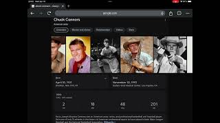 32nd Anniversary of Chuck Connors’ Death [upl. by Nereids]