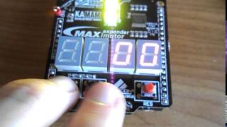 FPGA MAXimator  7 segment display and push buttons [upl. by Nochur]