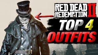 Top 4 HIDDEN Red Dead Redemption 2 Outfits For Jack The Ripper Red Dead Online [upl. by Ahsied558]