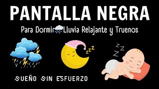 Tormenta Calmante y Fuertes Lluvias en Pantalla Negra para Noches sin Estrés [upl. by Ingamar]