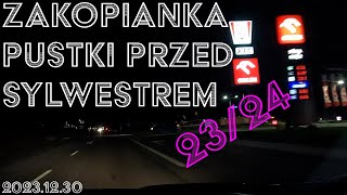 🔴Zakopianka trasa przed Sylwestrem Marzeń TVP 202324 PUSTKI i brak korków na trasie Nie ma śniegu [upl. by Tehr892]