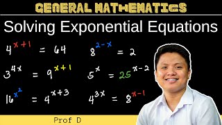 Solving Exponential Equations  How to Solve Exponential Equations  General Mathematics [upl. by Corbie]