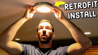 Quickly Replace Old Reccessed Lights with Retrofit LED Lights [upl. by Acissj726]