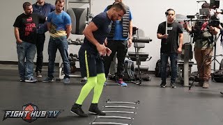 MOVE LIKE VASYL LOMACHENKO LOMACHENKOS FULL FOOTWORK WORKOUT [upl. by Wamsley609]