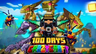 I Survive 100 Days in Crazy Craft in Minecraft Hardcore [upl. by Sarazen363]