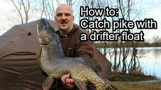 Pike Fishing how to Catch pike with a drifter float [upl. by Ynabla]