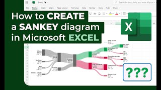 How to create a Sankey diagram in Excel [upl. by Ihsoyim]