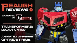 Video Review Transfomers Legacy United  Voyager Animated Universe OPTIMUS PRIME [upl. by Nnyletak]